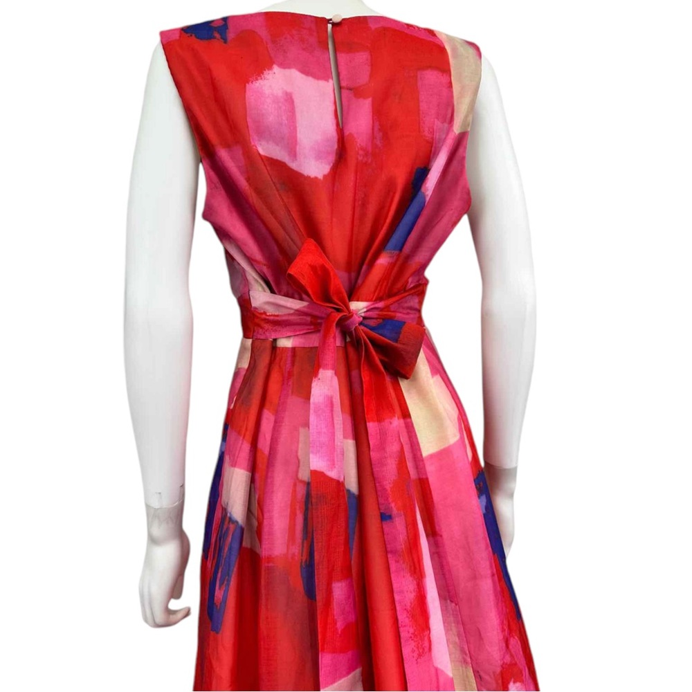 Eva Franco Pink Watercolor Dress Size LP - Picture 5 of 12
